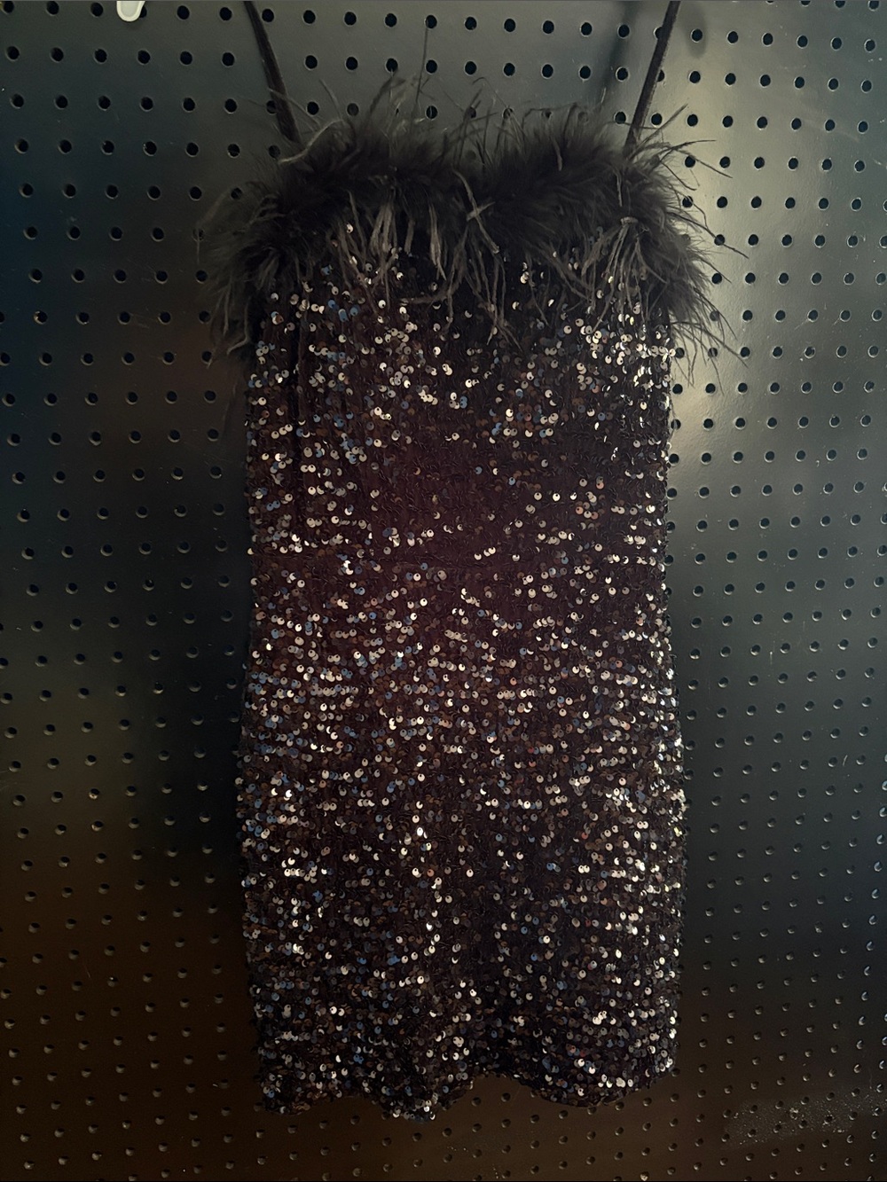 Sequin feather dress